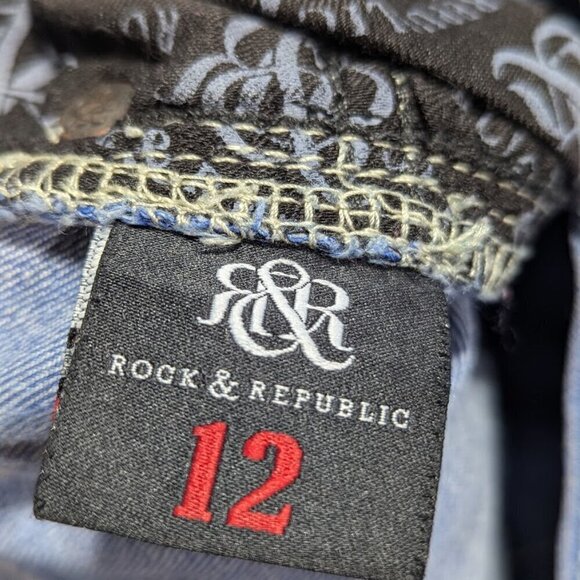 Rock & Republic Denim Skinny Jean Size 12 - Picture 7 of 8